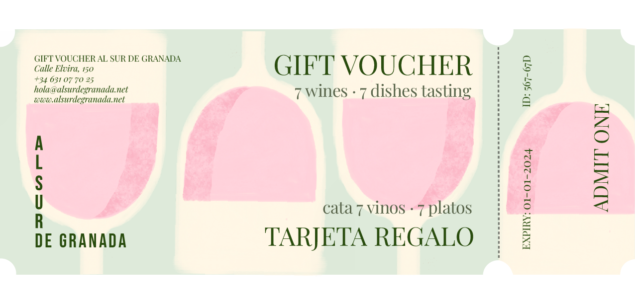 7 wines · 7 dishes tasting Gift Voucher