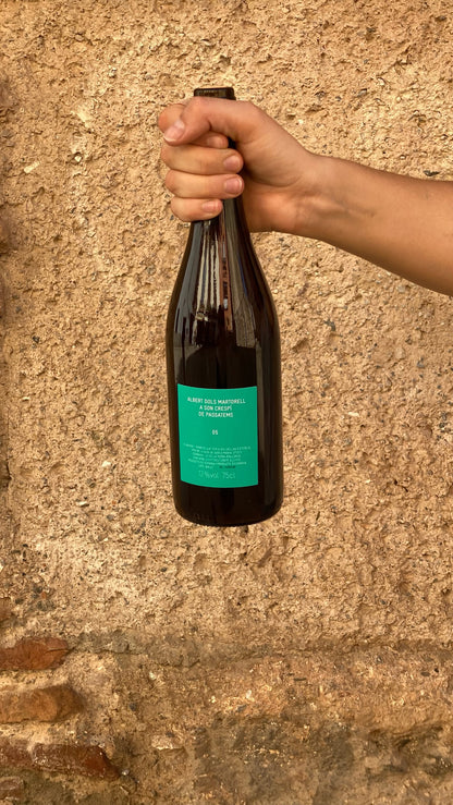 Vino natural. Natural wine Canatoneta Mallorca. Red wine. 